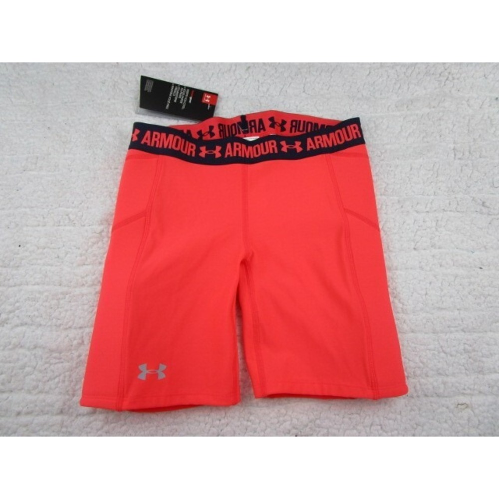 Under Armour Women's Small Padded Shorts SAMPLE Cycling Softball Workout Coral